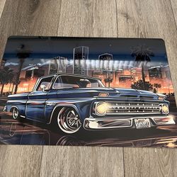 Metal poster Chevrolet 1965  pickup truck 12x18 inch hard to find 