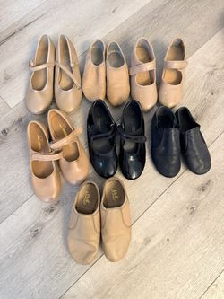 Tap and Jazz Dance Shoes – Kids’ Sizes 12, 13, 13½, 1, 1½