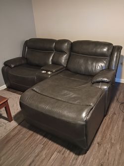 Leather couch