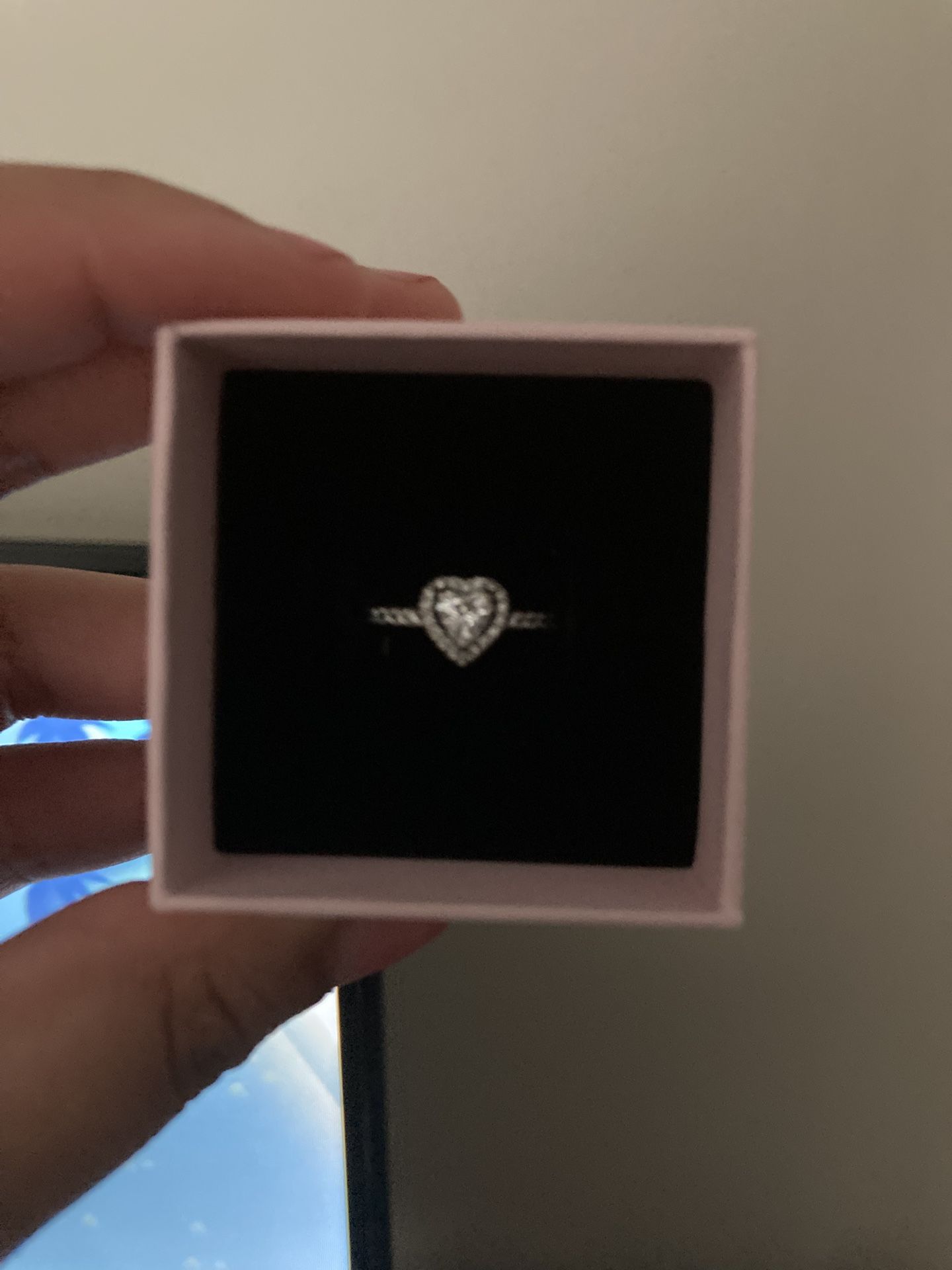 Elevated Heart Ring , Size 8