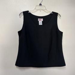 Women’s R&K Originals 100% Polyester Black Sleeveless Top… Size 8
