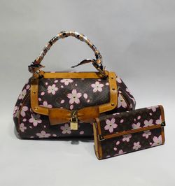 Authentic Louis Vuitton Monogram Cherry Blossom Purse Bag w/Certificacion