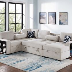Sectional Sofa With Sleeper Brand New