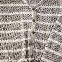 Grey And White Stripes 