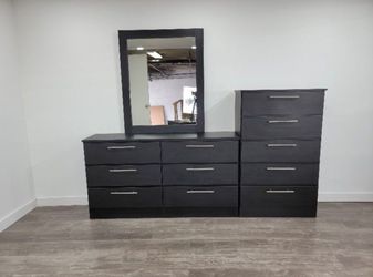 Dresser Whit Mirror And Chest - Cómoda con Espejo Y Gavetero