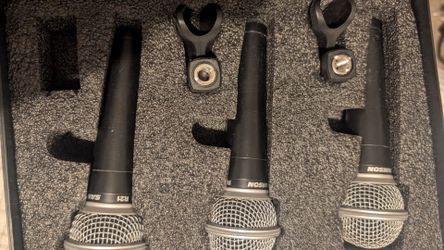 Samson R21 dynamic microphone - set of 3 with case