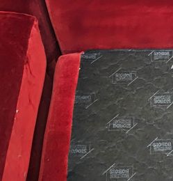 Roche Bobois Red Velvet Sofa
