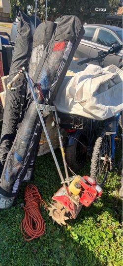 Title: Mantis Gas-Powered Mini Tiller / Cultivator