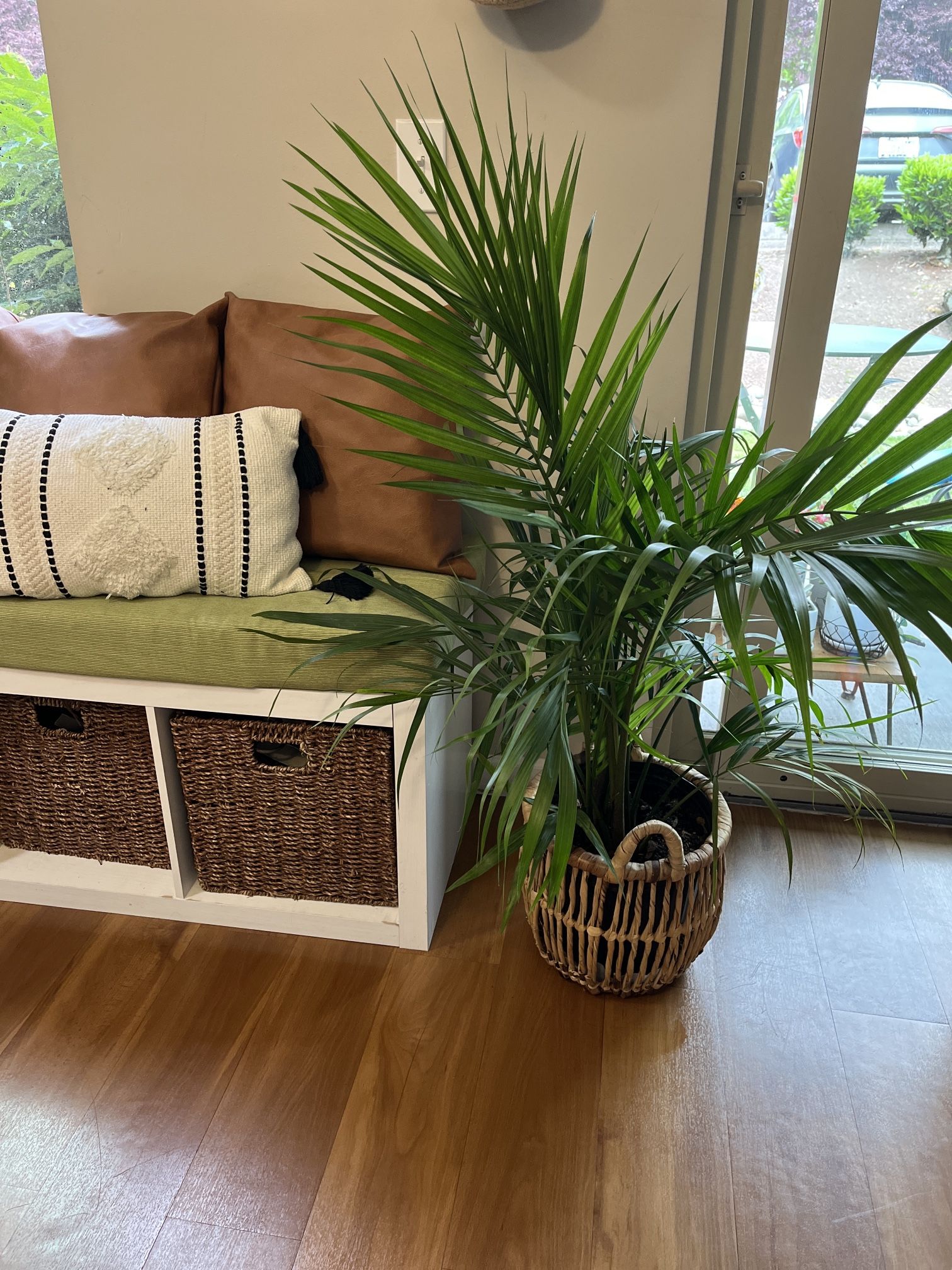 4 sets Of Foldable Storage Basket with Iron Wire Frame