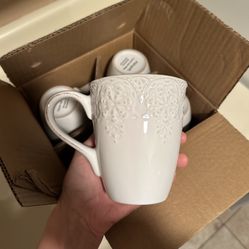 French Lace Coffee Mugs