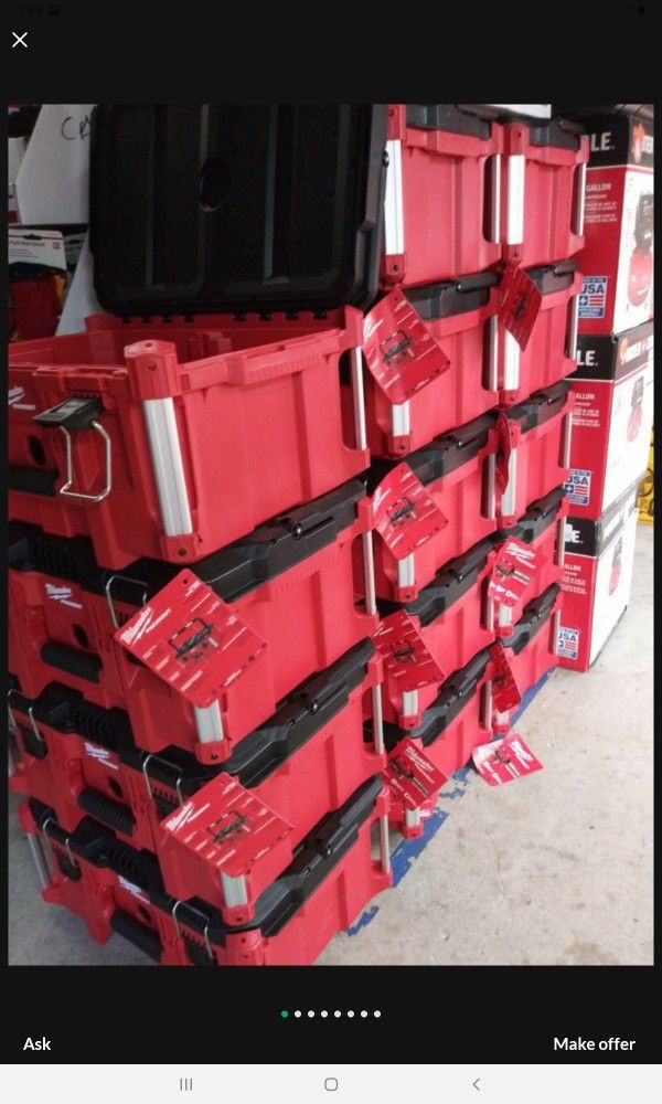 MILWAUKEE PACK OUT TOOL BOX BRAND NEW EACH