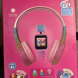 New Itech Jr. Kids Smartwatch With Earphones MP3 25+ Games Pink