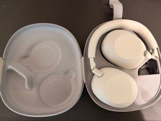 Sony WH-100OXM6 Wireless Noise Canceling Headphones Platinum Silver Wired Mint Condition Wicked Cushions