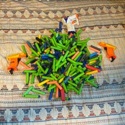 Nerf Bullets Plus 3 Mini Nurf Guns