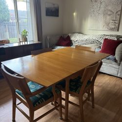 Blonde Mid Century Dining Set