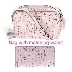 Kate Spade Star Confetti Print Bag & Wallet