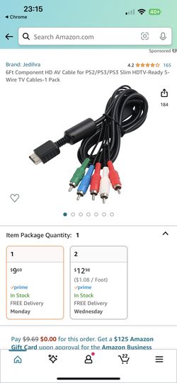 HDMI To 5 RCA Cable 