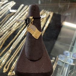 14KT American Flag Pendant 35188-2