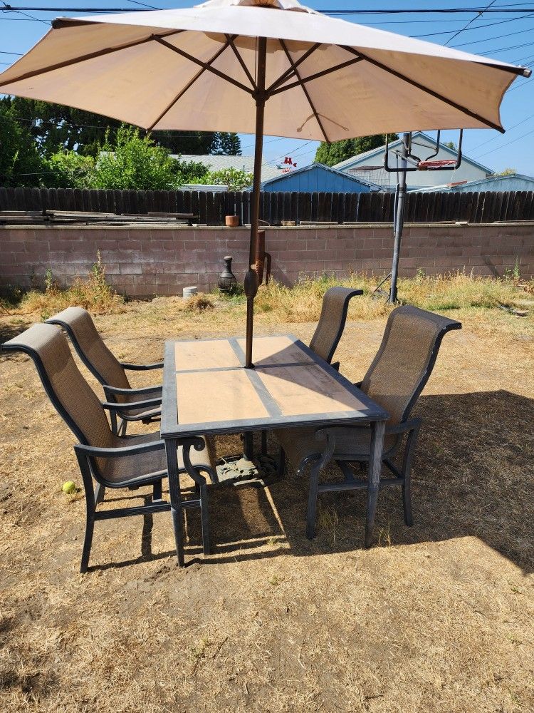 Patio Furniture with Umbrella