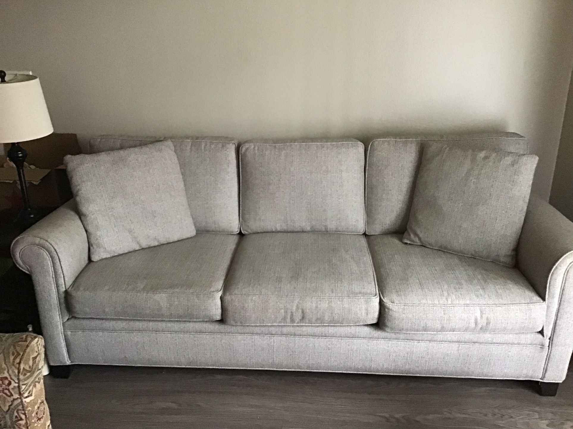 Tan /Gray Tweed Couch Purchased From Macys