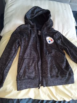 Kids size S (8) Pittsburgh Steelers NFL Zip-Up Hoodie