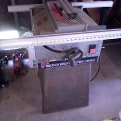 Table Saw With Stand
