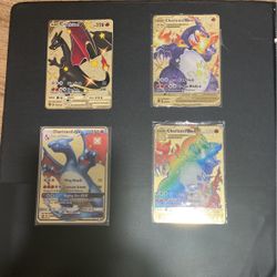 All Gold Charizards Pokemon Cards