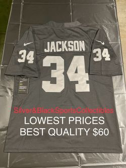 LAS VEGAS RAIDERS BO JACKSON STITCHED JERSEY SMALL UP TO 6XL