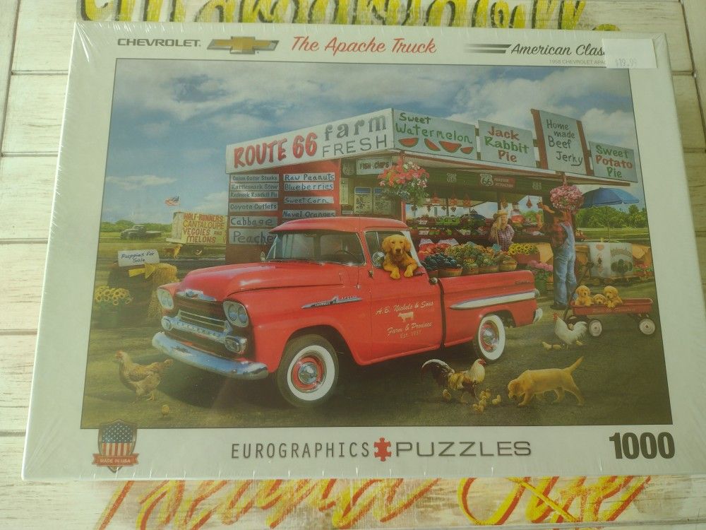 Route 66, Chevy Truck Themed Sealed Puzzle
