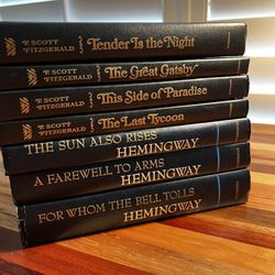 Hemingway & F Scott Fitzgerald Books