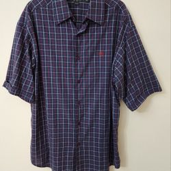 Sean John Plaid Shirt Sz XXL (2XL) Hard To Find - Camisa Hombre Cuadros 