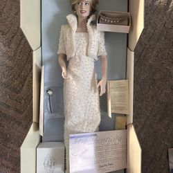 Franklin Mint Diana Princess Of Wales Porcelain Doll