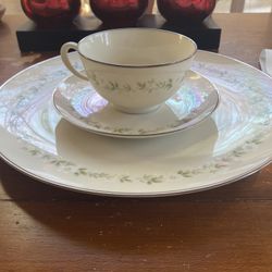 Noritake Ivory China Discontinued Pattern. 10 Piece Set With Extras 