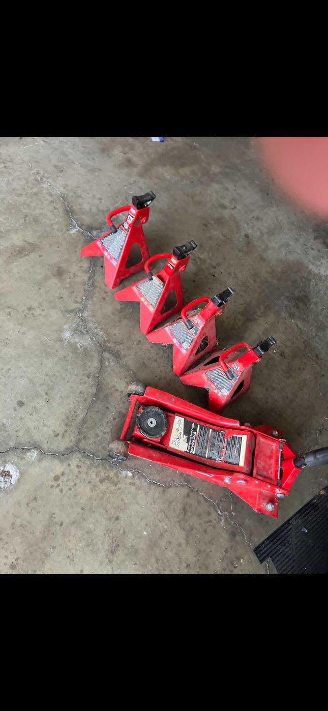 Floor Jack and Jack Stands