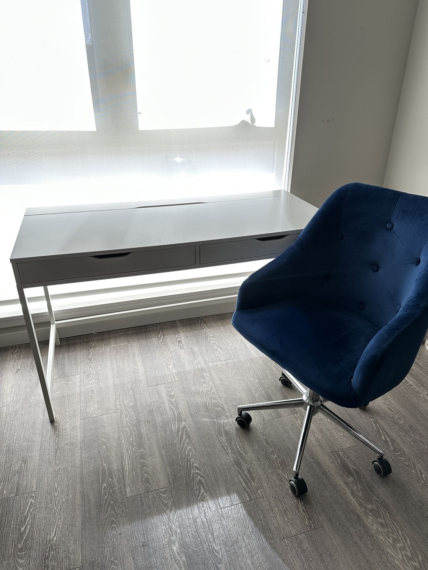BEST SELLER - IKEA ALEX DESK WITH CORD STORAGE (Desk Chair Optional)