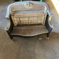 Antique gas fireplace insert