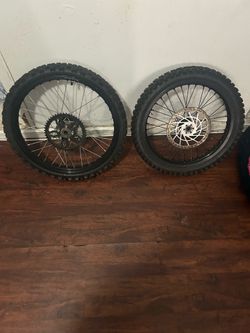 17 inch and 19 inch tired and rims