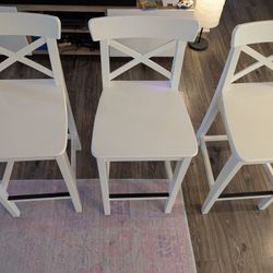IKEA Counter Stools (3) 24.75" INGOLF