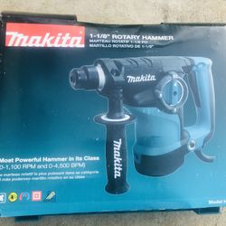 Makita 7 Amp 1-1/8 in. Corded SDS-Plus Concrete/Masonry Rotary Hammer Drill with Side Handle and Hard Case
