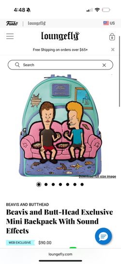 Beavis And Butthead loungefly Backpack 