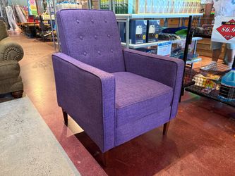NOBLE HOUSE Mervynn Muted Purple Pushback Reclining Chair