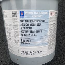 Sherwin Williams Pro Industrial Waterborne Acrylic Dryfall B42 BW3 5 Gallons Black