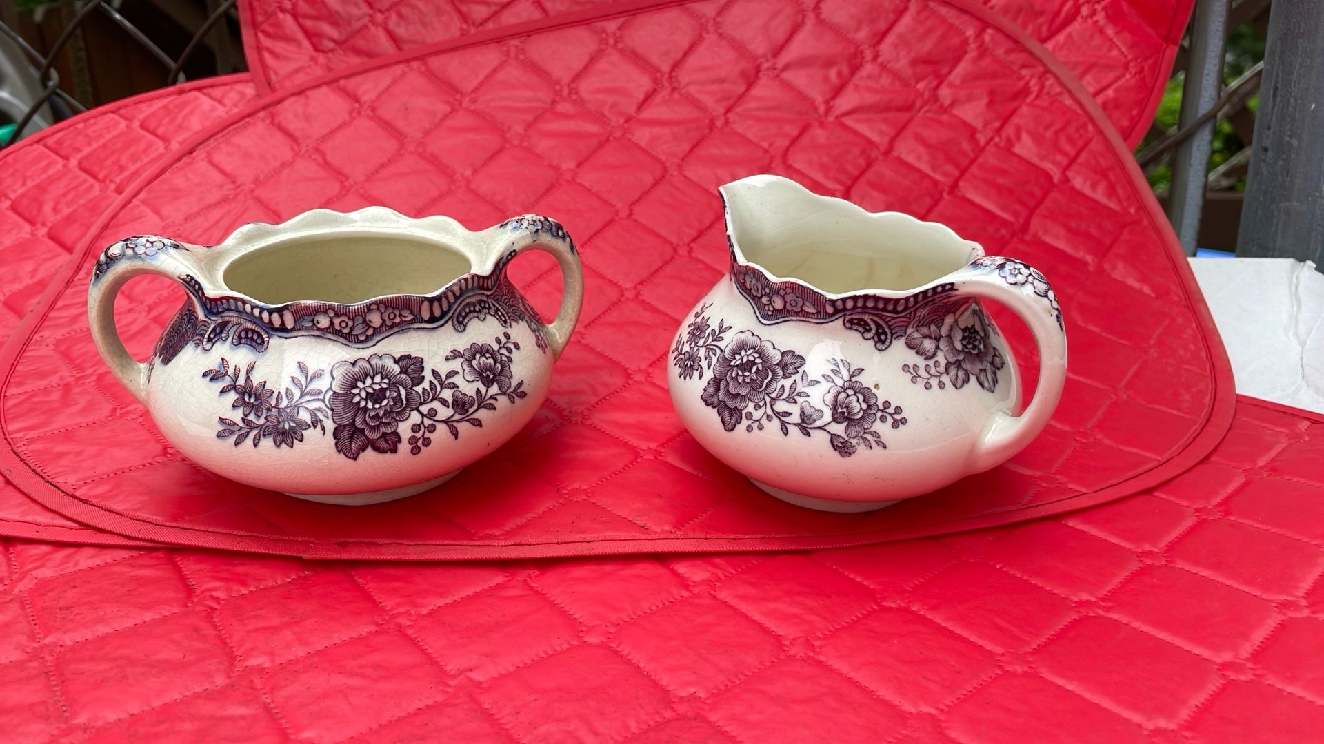 Antique Teapot And Sugar Bowl