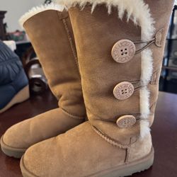 Ugg Suede Boots Shoes Size 6