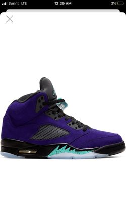 Nike air Jordan 5 grape size 8 10.5 11.5 12