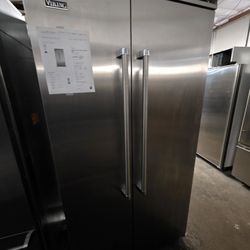 42" VIKING BUILT IN STAINLESS STEEL REFRIGERATOR 