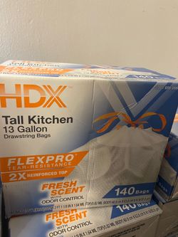 HDX 13 gallon trash bags