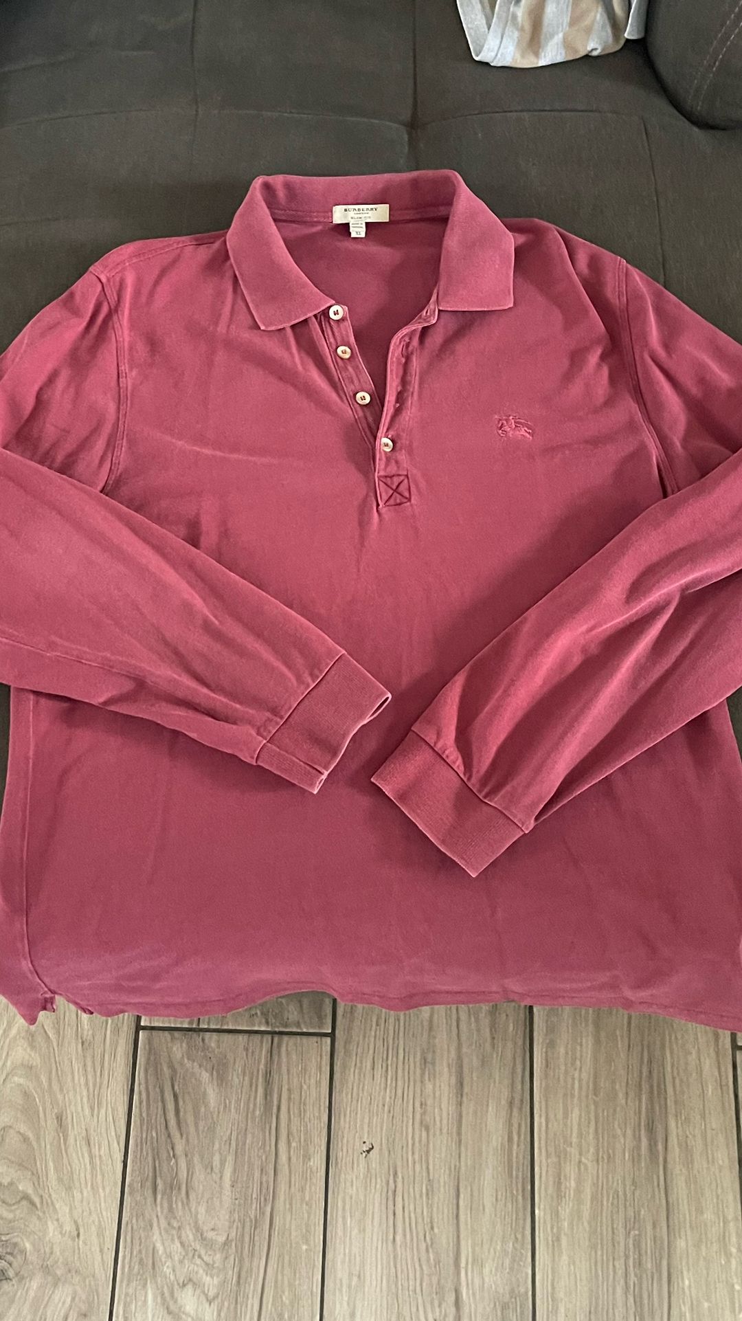 burberry authentic long sleeve polo