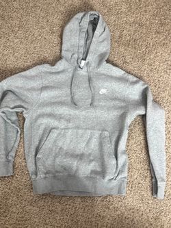 Nike Grey Pullover Hoodie — Size M