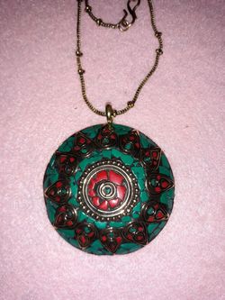 Turquoise and Red Coral necklace
